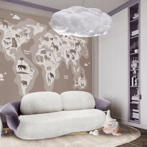 Neutral Living Room For a Little Adventurer