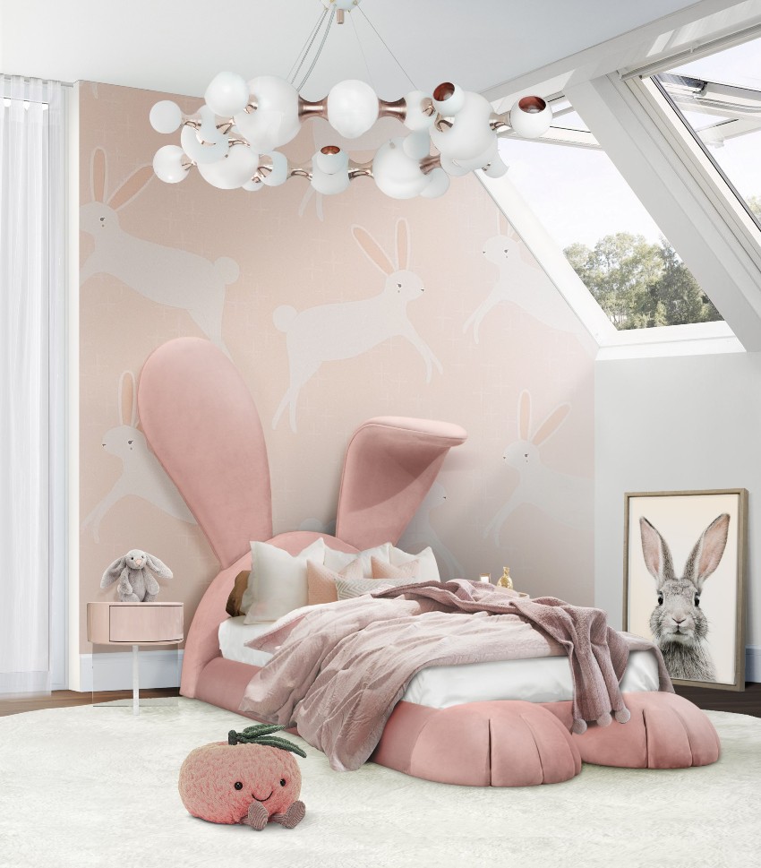 Pinky Tones Meet Funny Aesthetics In This Kids' Bedroom