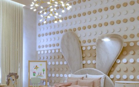 Neutral-Toned Children's Bedroom: Peaceful Wonderland