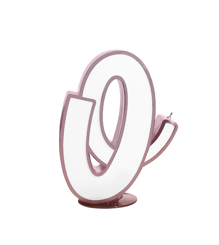 Letter O Graphic Lamp
