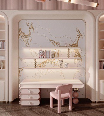 Pastel-Toned Bedroom By Maria Rubleva